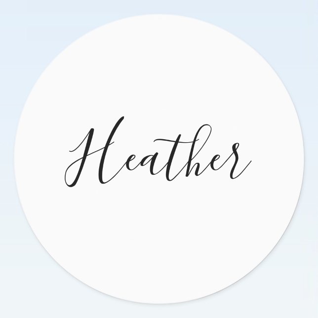 Editable Modern Scrip Text Pattern | Black & White Labels (Creator Uploaded)