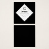 Editable Modern Text Design & Your Logo (Front & Back)