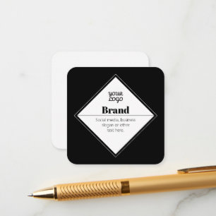 Editable Modern Text Design & Your Logo Enclosure Card