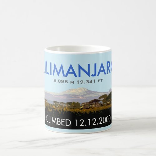 Editable Mount Kilimanjaro Climb Commemorative Coffee Mug
