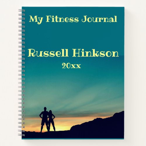 Editable My Fitness Journal Notebook