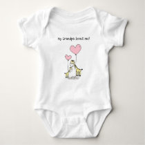 Editable My Grandpa Loves Me Giraffes Baby Bodysuit