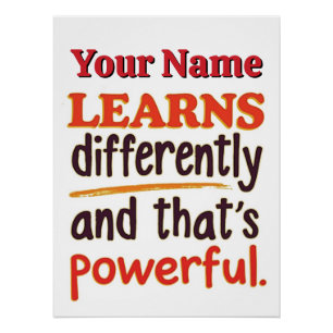 Editable Neurodiversity Quote for Students Poster