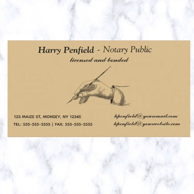 Editable Notary Public Business Card Zazzle   Editable Notary Public Business Card R A82soh 630 