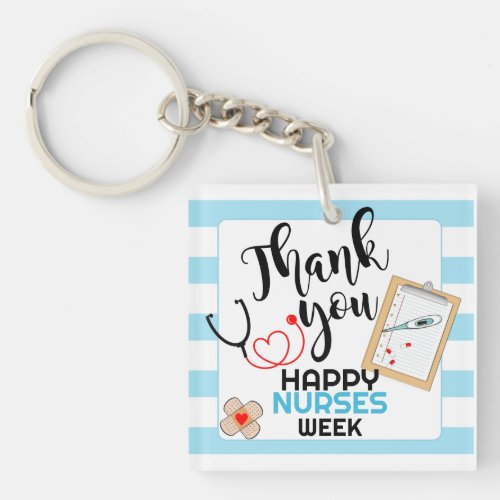 Editable Nurse appreciation week staff gift  Keychain