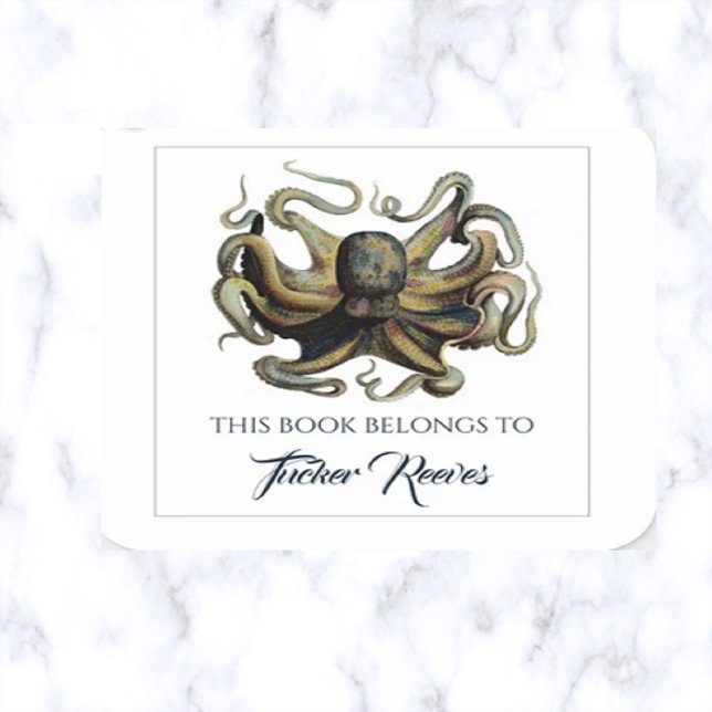 Editable Octopus Square Sticker (Creator Uploaded)