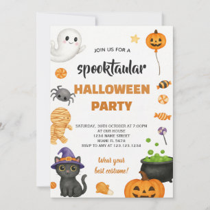 Editable Old-Style Halloween Invite