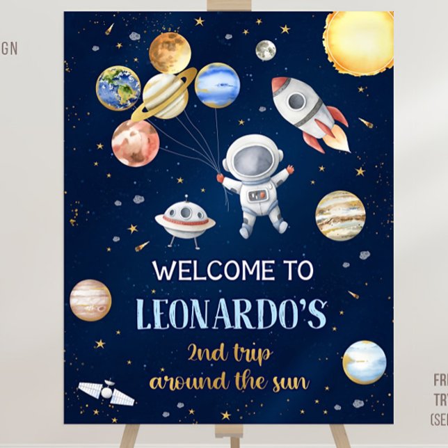 Editable Outer Space Welcome Sign Template, Outer  (Creator Uploaded)