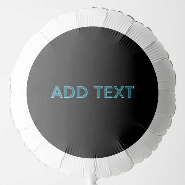 Editable Outlined Lettering w/Drop Shadow  Balloon (Front)