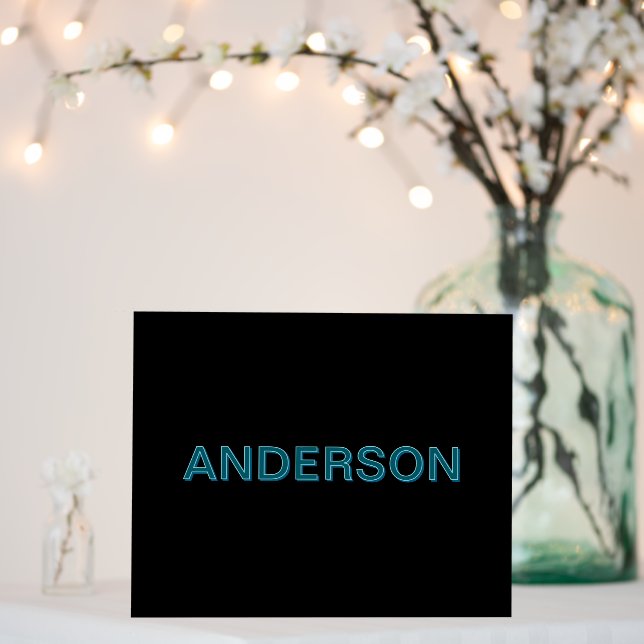 Editable Outlined Lettering w/Drop Shadow  Foam Board (In Situ (Wedding))