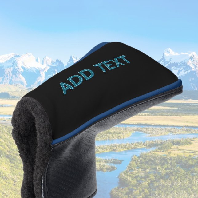 Editable Outlined Lettering w/Drop Shadow  Golf Head Cover (Creator Uploaded)