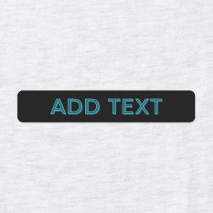 Editable Outlined Lettering w/Drop Shadow Labels