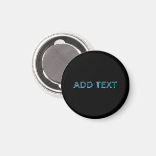 Editable Outlined Lettering w/Drop Shadow  Magnet