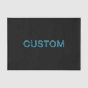 Editable Outlined Lettering w/Drop Shadow Tissue Paper