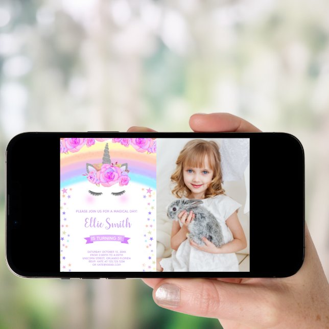 Editable Party Card (Front Digital)