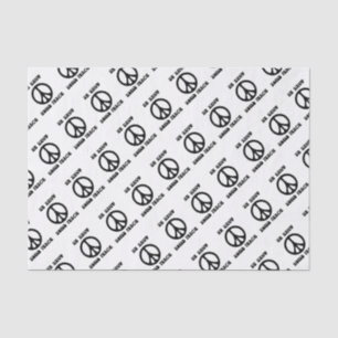 Editable Peace Sign Tissue Paper