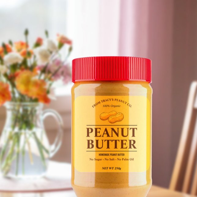 Editable Peanut Butter Custom Sticker (Creator Uploaded)