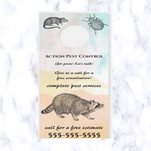 Editable Pest Control Door Hanger