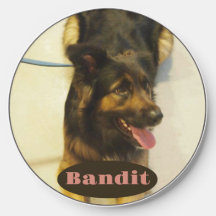 Editable Pet Lover Photo and Name Wireless Charger