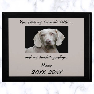 Editable Pet Memorial Urn Keepsake Box