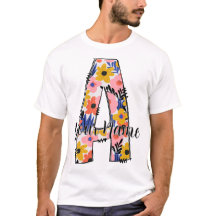 editable photo Alphabet letters A personalized