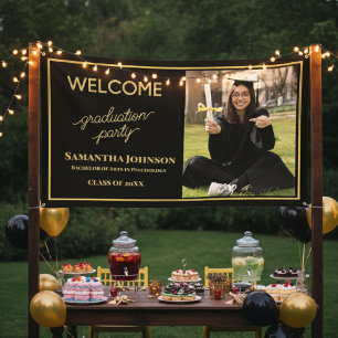 EDITABLE Photo Graduation Banner