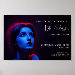 Editable Photo Music Concert Recital Template Poster