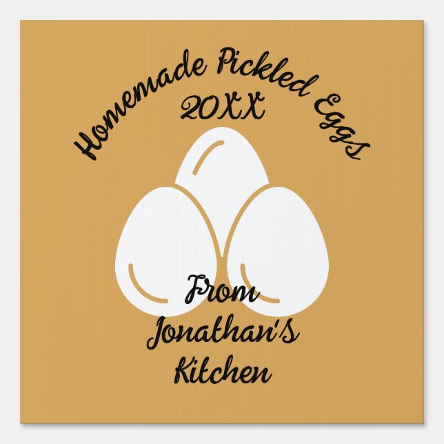 Editable Pickled Eggs Sign (Front)