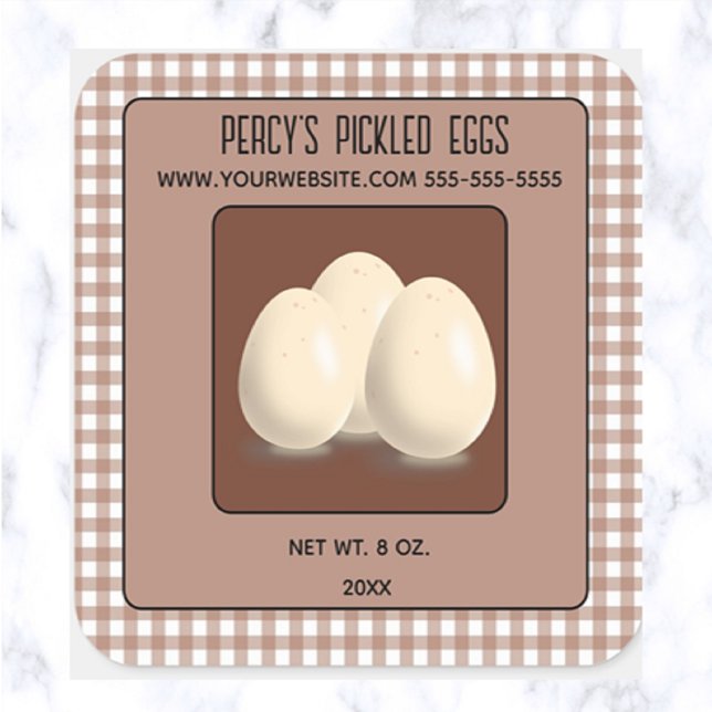 Editable Pickled Eggs Square Sticker (Creator Uploaded)