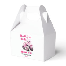 Editable Pink ATV Bike Birthday