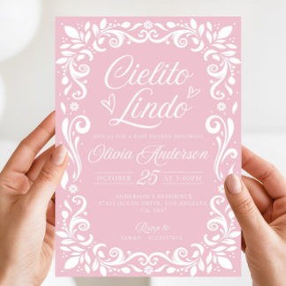 Editable Pink Cielito Lindo Invitation, Cielito Invitation