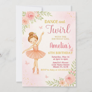 Editable Pink Dance Party Template for Girls