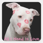 Pit Bull Pitbull Heart Decal Sticker for Car Window
