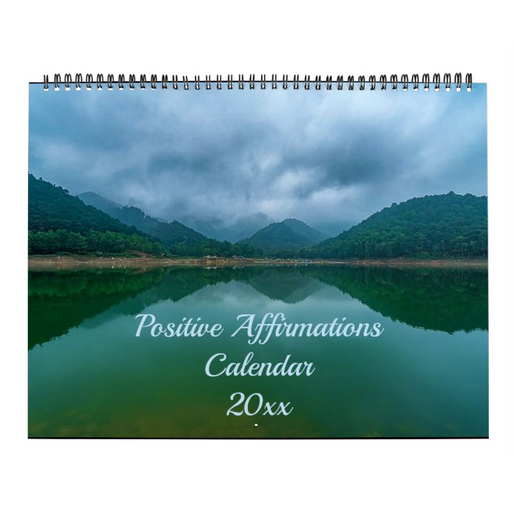 Editable Positive Affirmations Calendar Zazzle Editable Positive Affirmations Calendar Zazzle