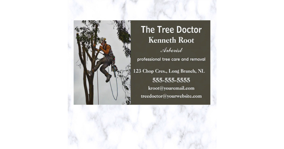 Editable Professional Arborist Business Card | Zazzle