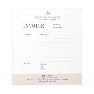  Editable Professional Invoice Business Order Form Notepad