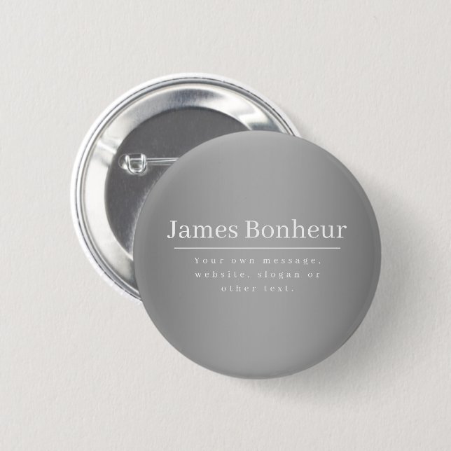 Editable Promotional Template for Business etc. Button (Front & Back)