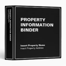 Editable Property Information Binder (1.5")