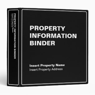 Editable Property Information Binder (1.5")