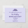 Editable Purple Campunala Post Wedding Breakfast RSVP Card