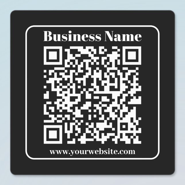 Editable QR code Black & White Retro Modern Style Labels (Creator Uploaded)