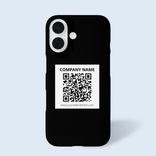 Editable QR code & Simple Customizable Design  Case-Mate iPhone Case (Creator Uploaded)