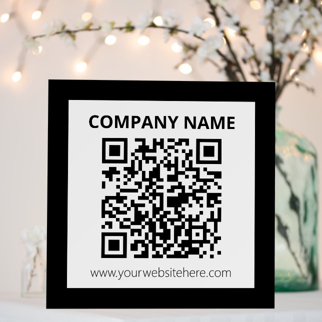 Editable QR code & Simple Customizable Design  Foam Board (In Situ (Wedding))