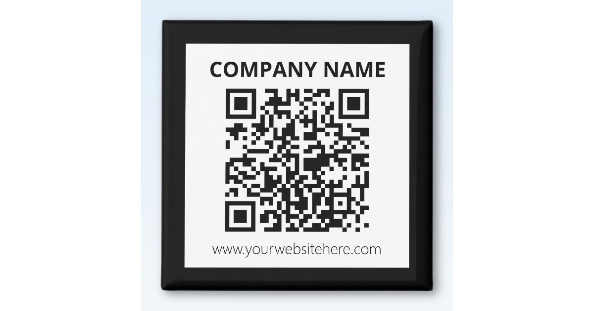 Customizable Magnets Qr Code Editable QR code & Simple Customizable Design Magnet | Zazzle