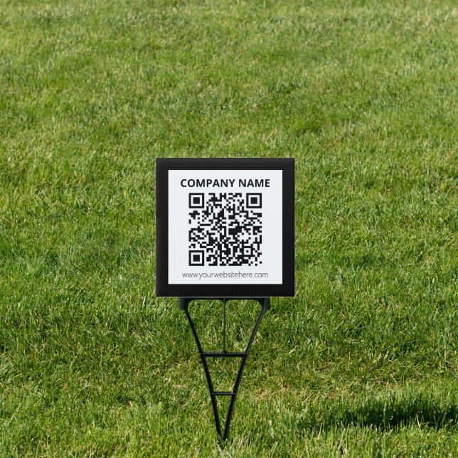 Editable QR code & Simple Customizable Design  Sign (Insitu)