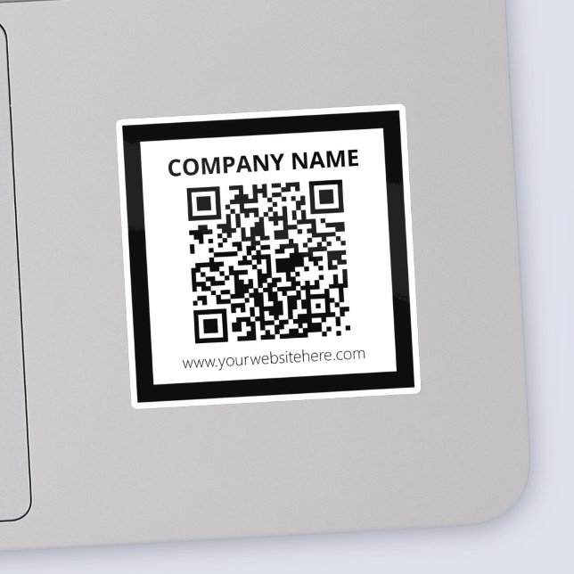 Editable QR code & Simple Customizable Design  Sticker (Creator Uploaded)