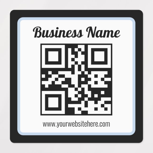 Editable QR code & Text | Waterproof Labels (Design 1)