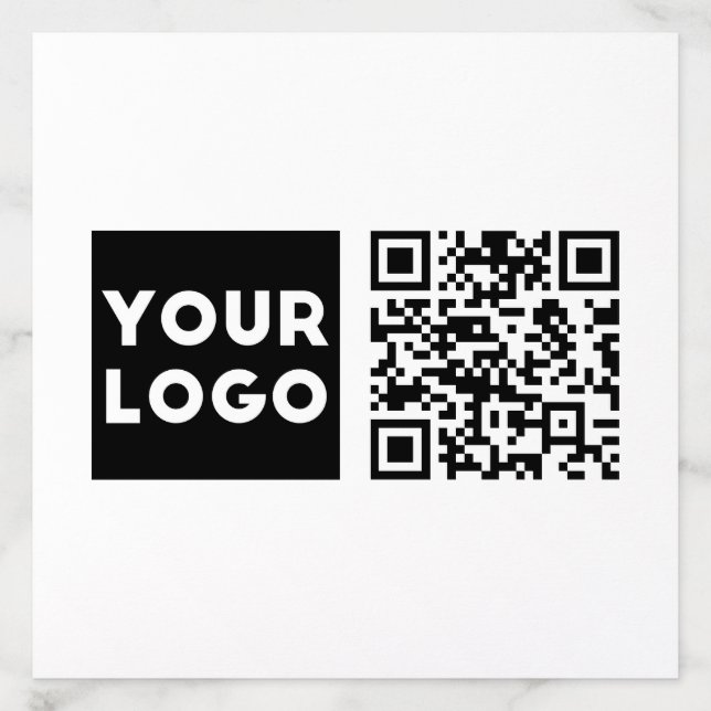 Editable QR code & Your Business Logo or Image Envelope Liner (Design)