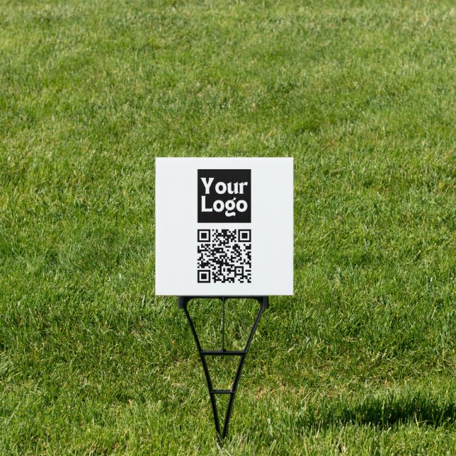 Editable QR code & Your Business Logo or Image Sign (Insitu)