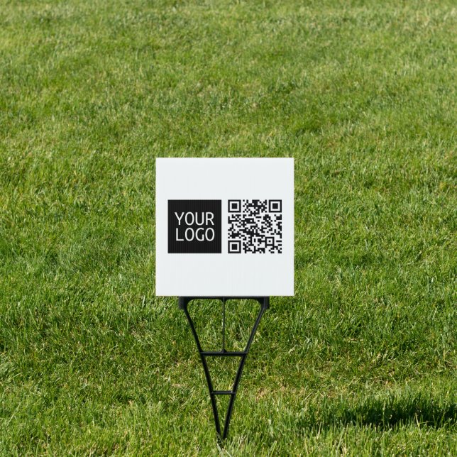 Editable QR code & Your Business Logo or Image Sign (Insitu)